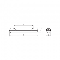 Светодиодный светильник ДСП44-19-002 Flagman F 840