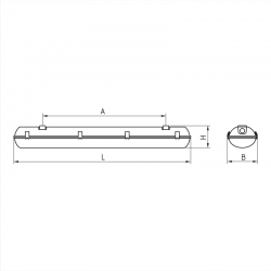 Светодиодный светильник ДСП44-38-003 Flagman F 840