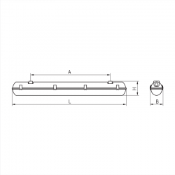 Светодиодный светильник ДСП44-38-005 Flagman F 840