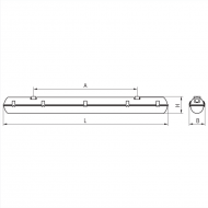 Светодиодный светильник ДСП44-48-005 Flagman F 840 Светодиодный светильник ДСП44-48-005 Flagman F 840