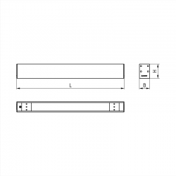 Светодиодный светильник ДПО02-10-001 Line Low 940 Светодиодный светильник ДПО02-10-001 Line Low 940
